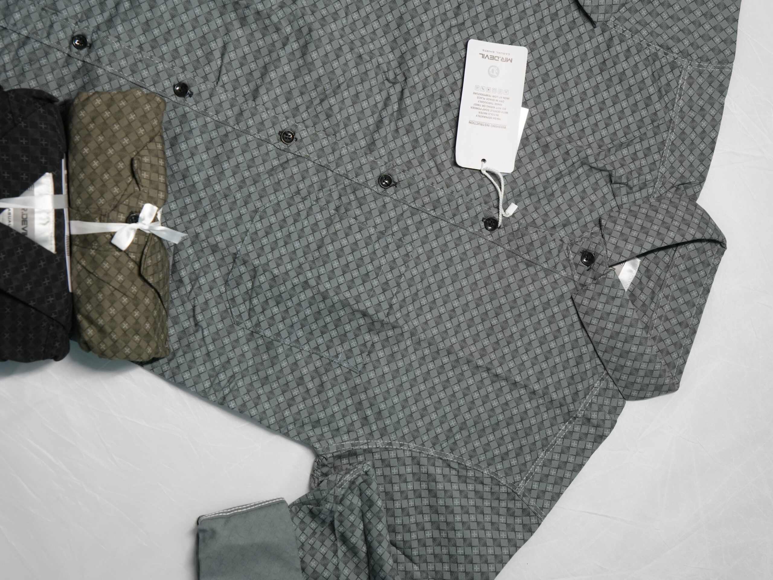 Urbansaura "Digital Grid" Casual Shirt
