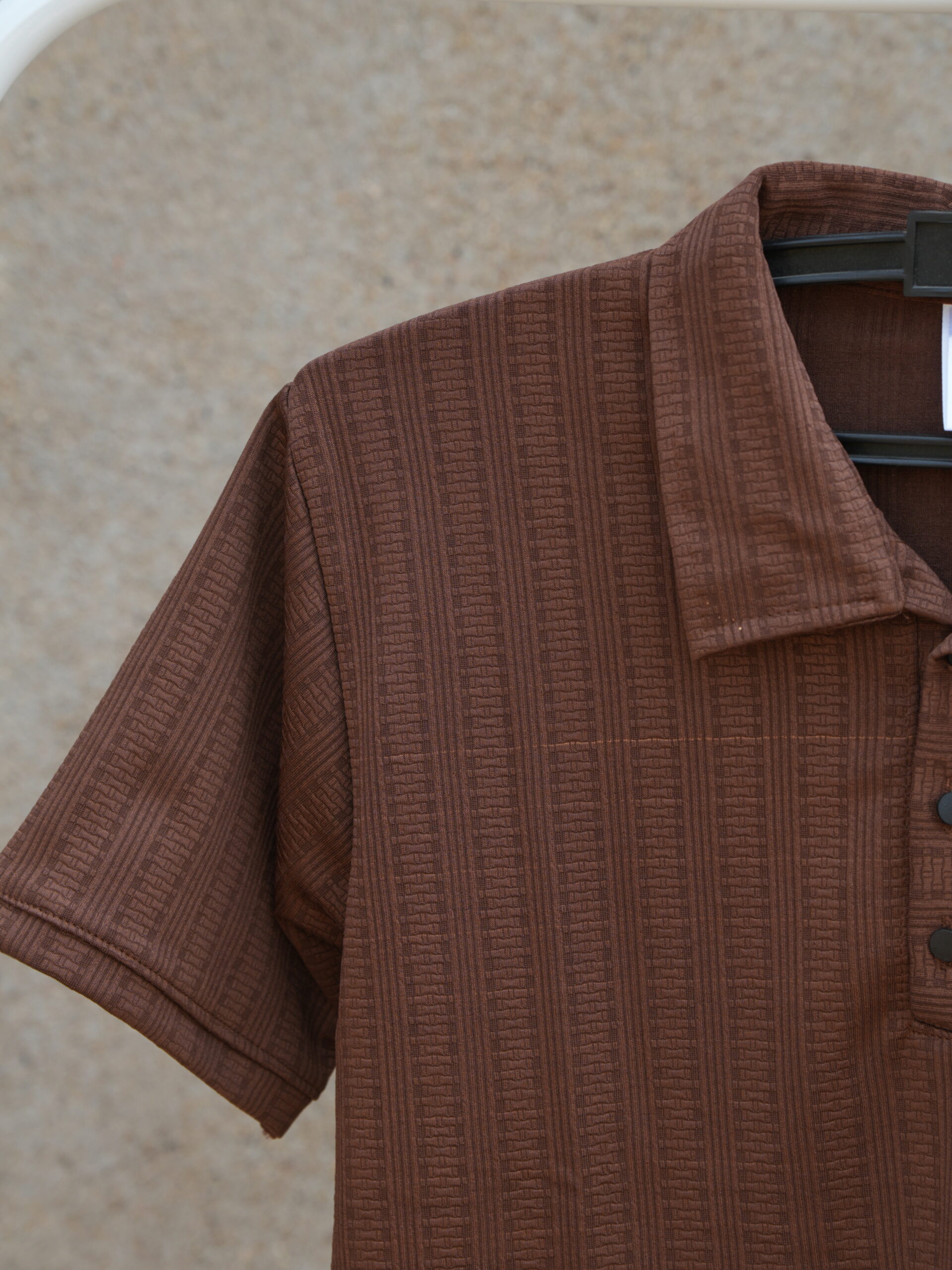 The Urban Elite: Textured Vertical Stripe Polo